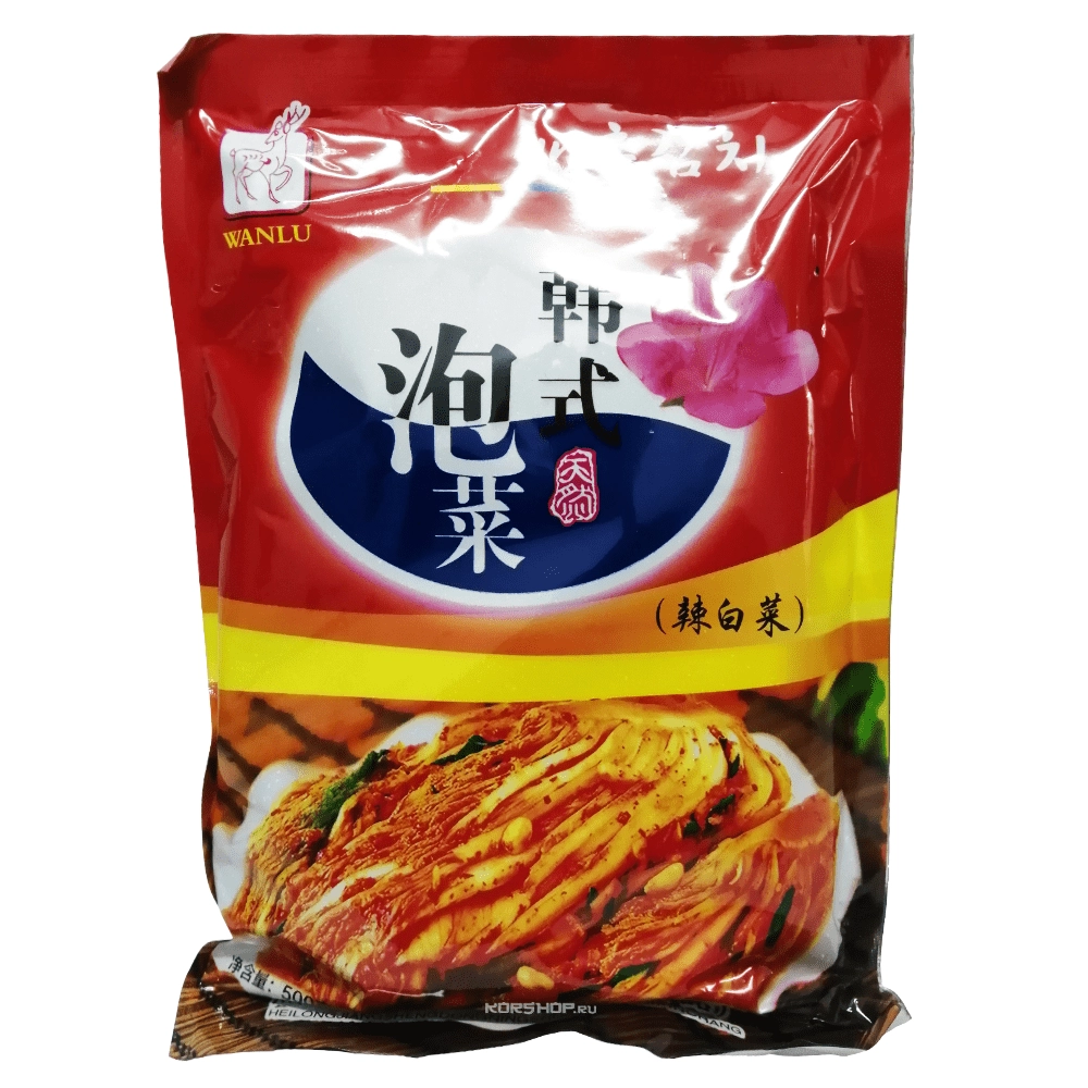 Капуста Кимчи Wanlu, Китай 500 г Капуста Кимчи Wanlu, Китай 500 г