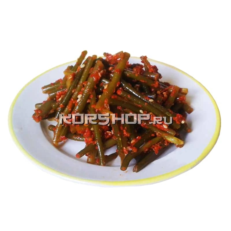 Корейский салат из соленой черемши в остром соусе 400 г Корейский салат из соленой черемши в остром соусе 400 г