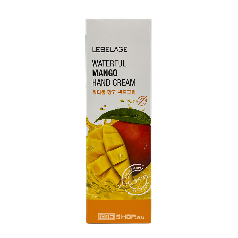 Увлажняющий крем для рук с экстрактом манго Waterful Mango Hand Cream Lebelage, Корея, 100 мл Акция