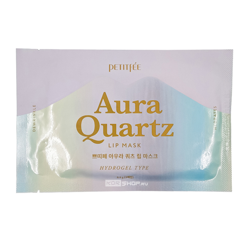 Гидрогелевая маска для губ Aura Quartz Lip Mask Petitfee, Корея, 6,4 г Акция