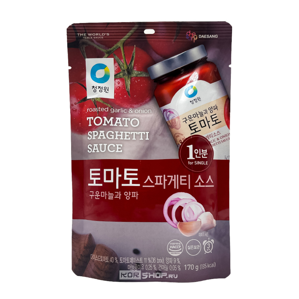 Соус для спагетти томатный Tomato Spaghetti Sauce Daesang, Корея, 170 г Акция