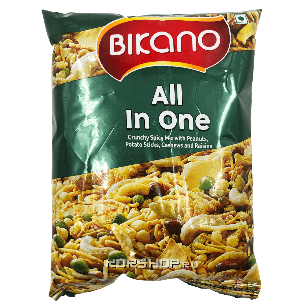 Хрустящая пряная смесь All in One Bikano, Индия, 200 г Акция