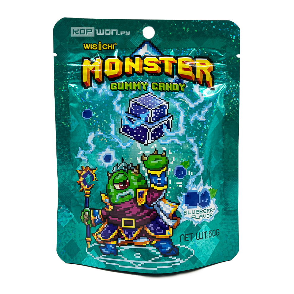 Жевательные конфеты Черничка Monster Wischi, Китай, 50 г