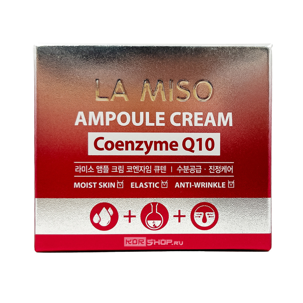 Ампульный крем с коэнзимом Q10 Ampoule Cream Coenzyme Q10 La Miso, Корея, 50 г Акция