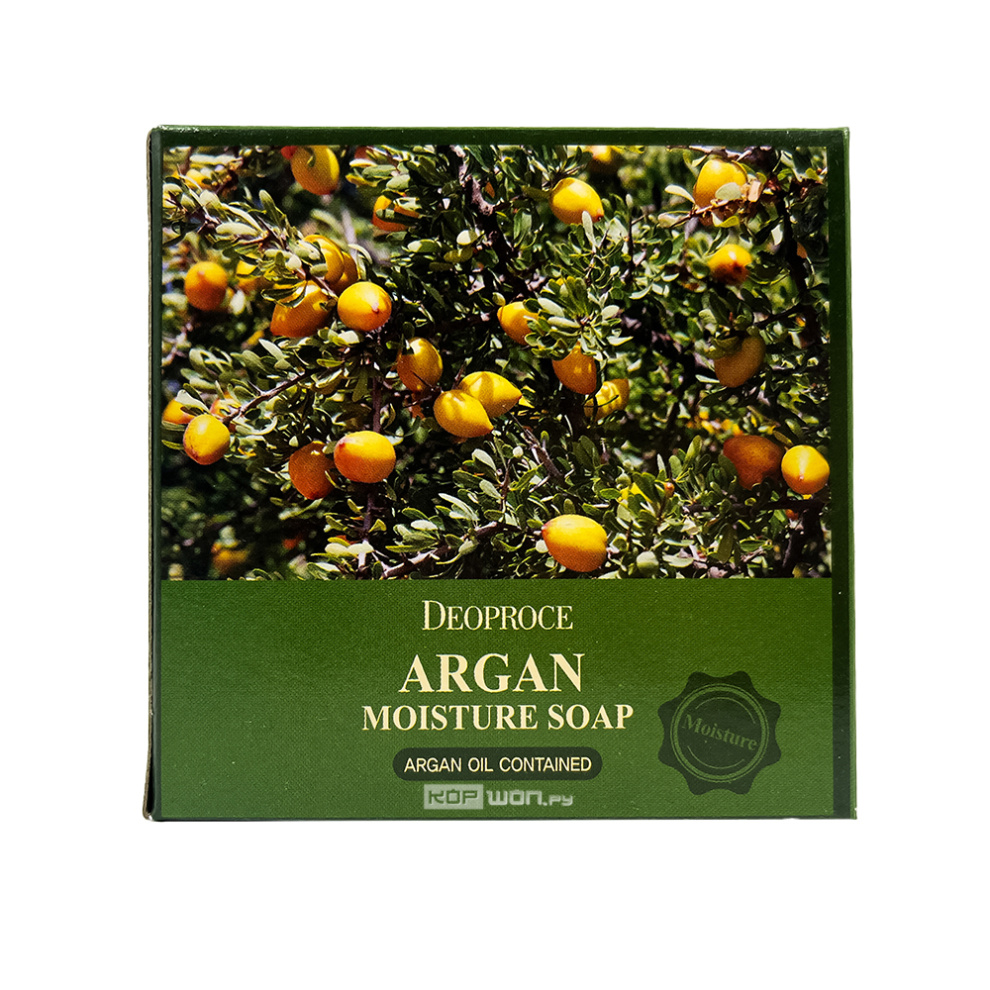 Мыло с аргановым маслом Argan Moisture Soap Deoproce, Корея, 100 г Акция