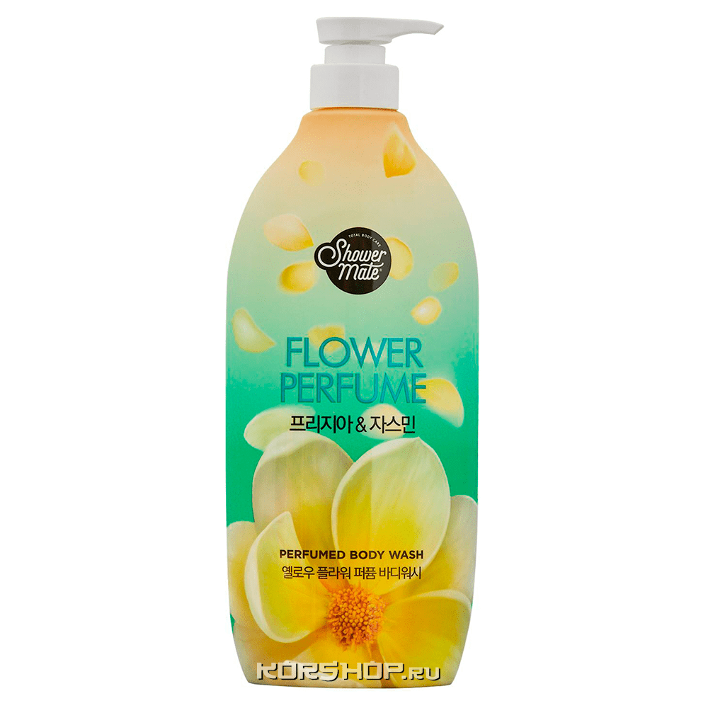 Парфюмированный гель для душа жасмин Shower Mate Flower Perfume Body Wash Jasmine, Kerasys, Корея, 900 мл Акция