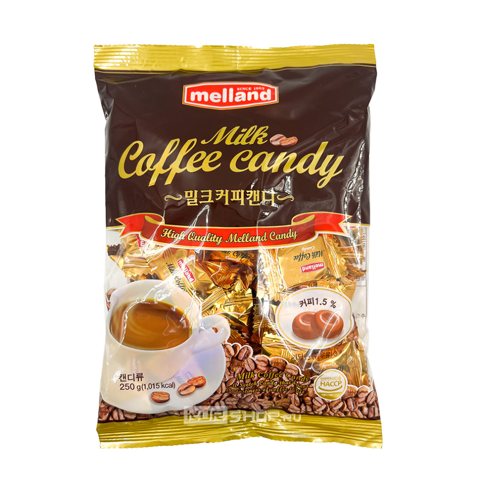 Карамель «Кофе с молоком» Milk Coffee Candy Melland, Корея, 250 г Акция