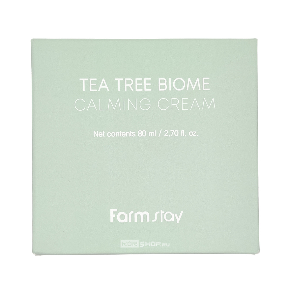 Успокаивающий крем для лица с экстрактом чайного дерева Tea Tree Biome Calming Cream FarmStay, Корея, 80 мл Акция