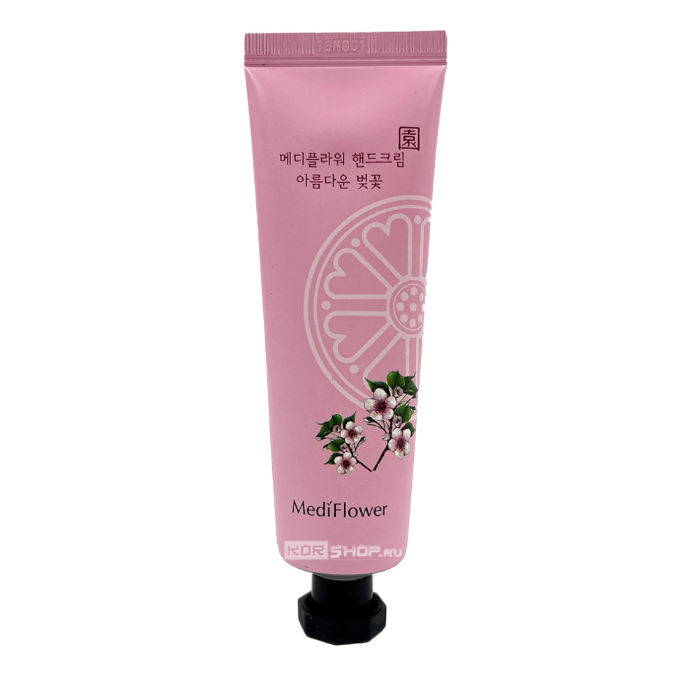 Крем для рук Прекрасная вишня The Beautiful Cherry Blossom Hand Cream Mediflower, Корея, 50 г Акция