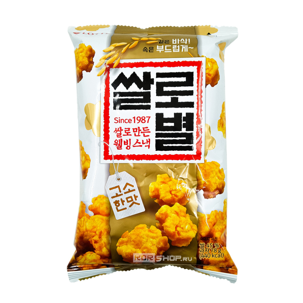 Рисовые чипсы Rice Snack Lotte, Корея, 78 г Акция