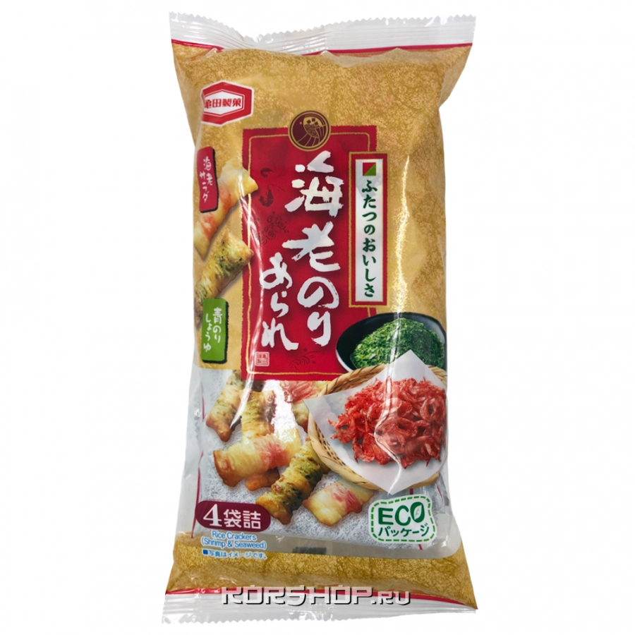 Рисовые крекеры со вкусом креветки и нори Kameda, Япония, 73 г