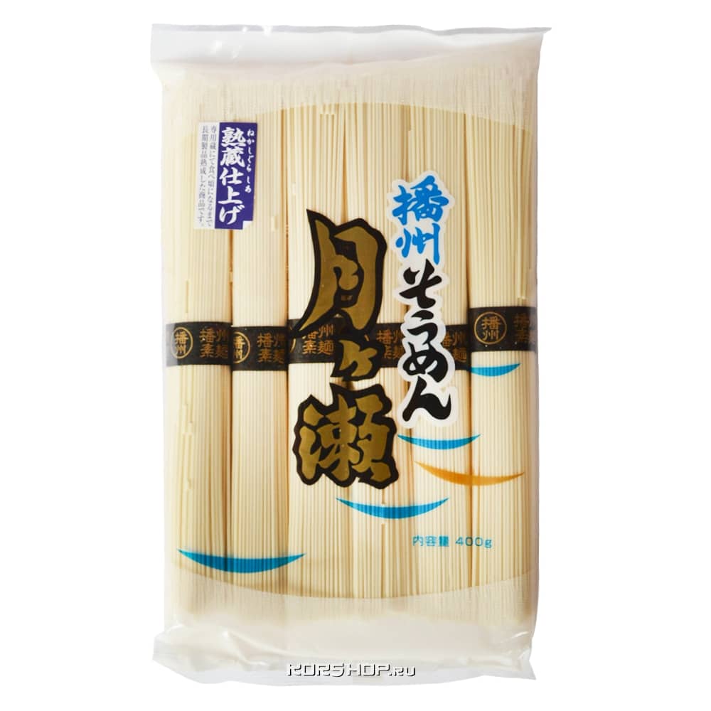 Пшеничная лапша сомен Баншу Цукигасе Banshu Tsukigase ITOMEN, Япония, 400 г...