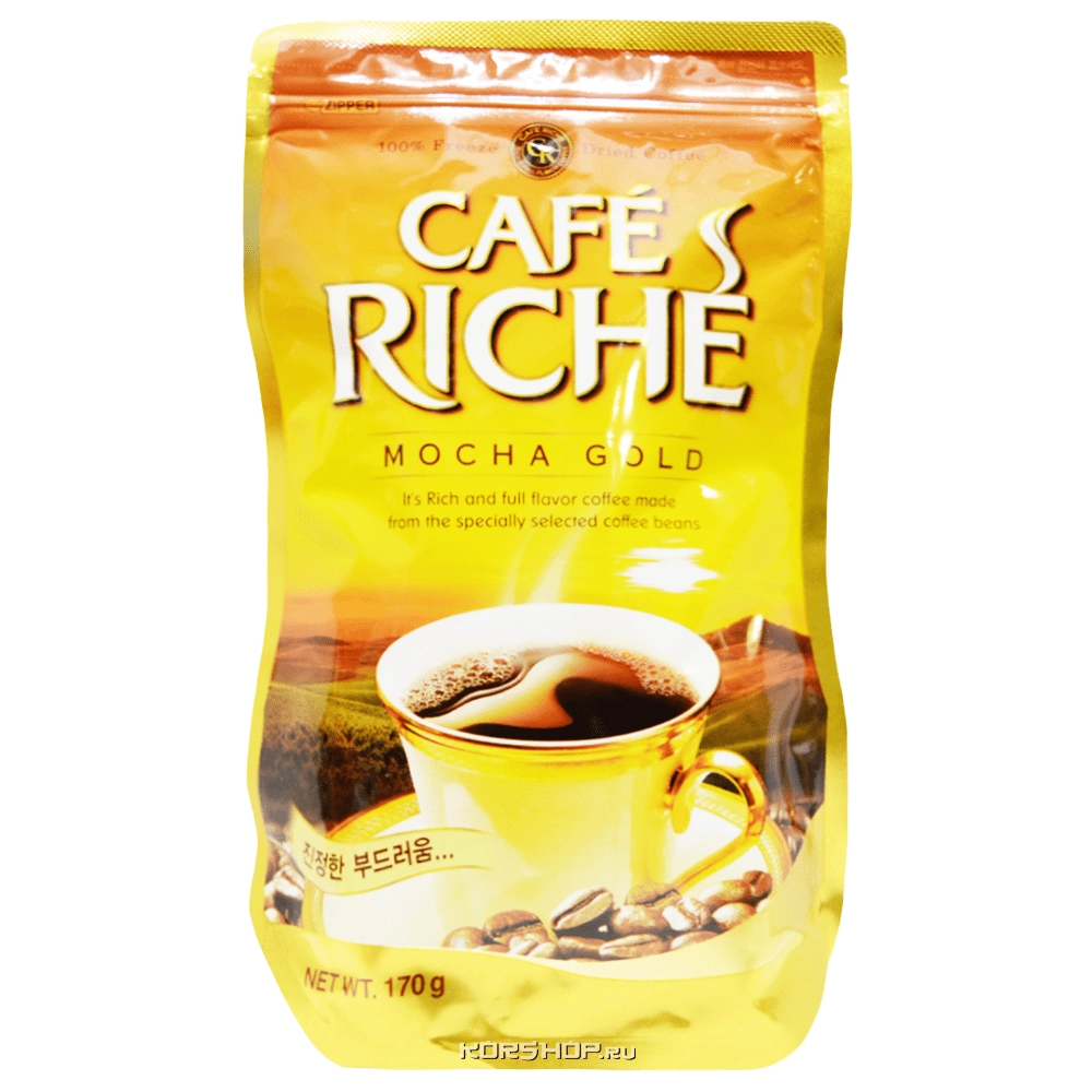 Кофе растворимый Рише Мока Голд (Riche Gold), Корея, 170 г Кофе растворимый Рише Мока Голд (Riche Gold), Корея, 170 г