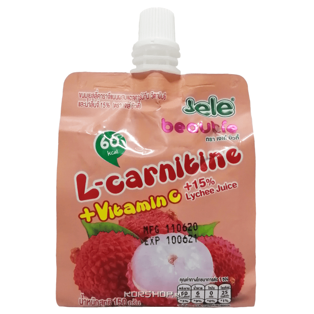 Желе с натуральным личи, L карнитином и витамином С Beautie Jele, Таиланд, 150 г