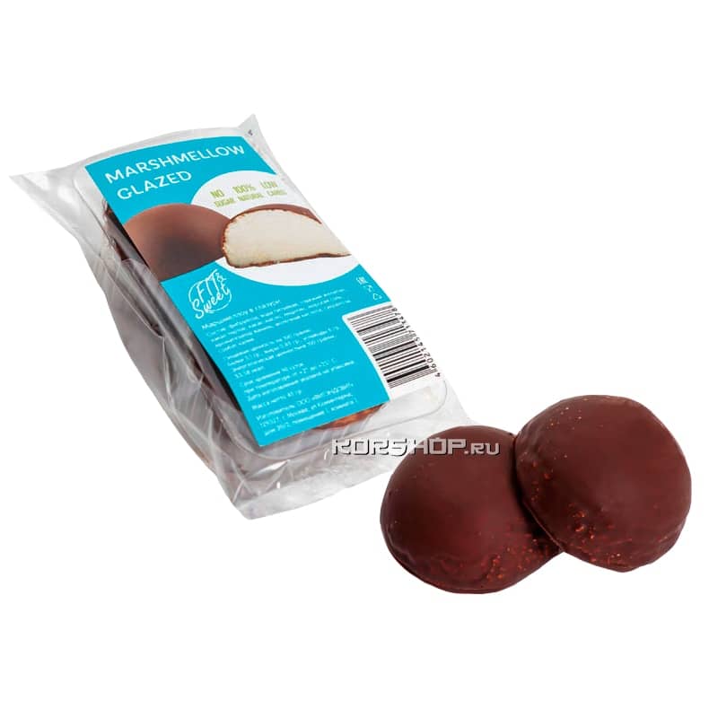 Низкокалорийное маршмеллоу в шоколадной глазури Fit and Sweet, 45 г