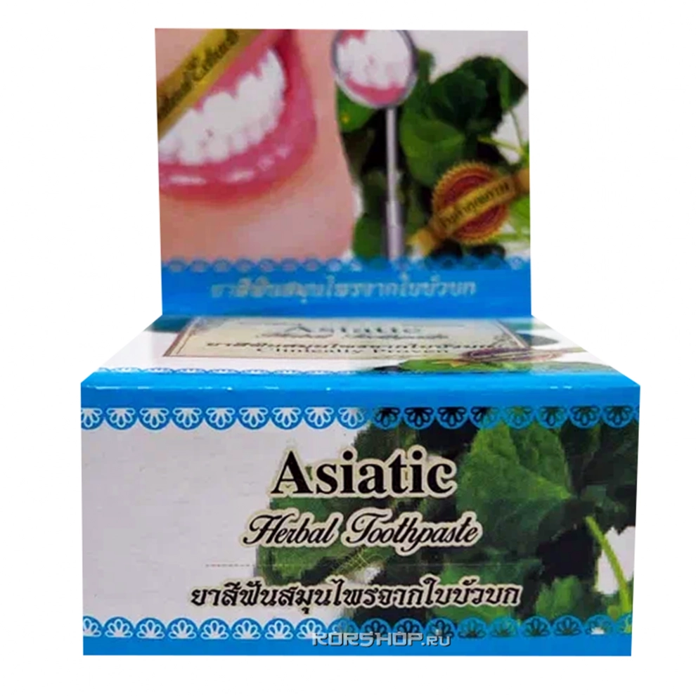 Травяная зубная отбеливающая паста с готу кола Rochjana, Таиланд, 30 г