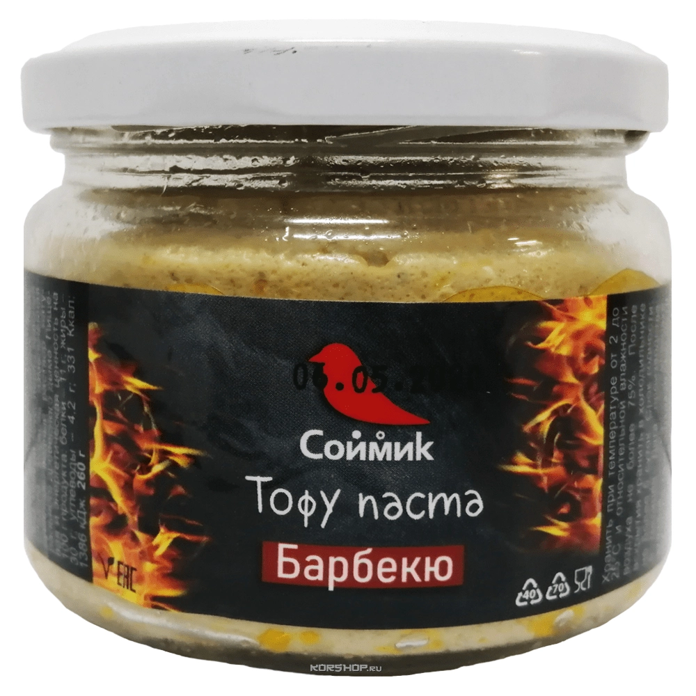 Тофу паста Барбекю Соймик, 260 г Тофу паста Барбекю Соймик, 260 г