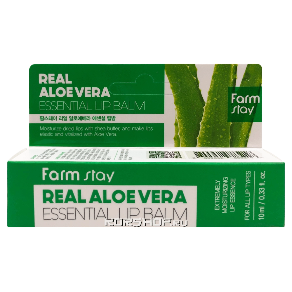 Супер увлажняющий бальзам для губ с алоэ вера Farmstay, Корея, 10 мл Супер увлажняющий бальзам для губ с алоэ вера Farmstay, Корея, 10 мл