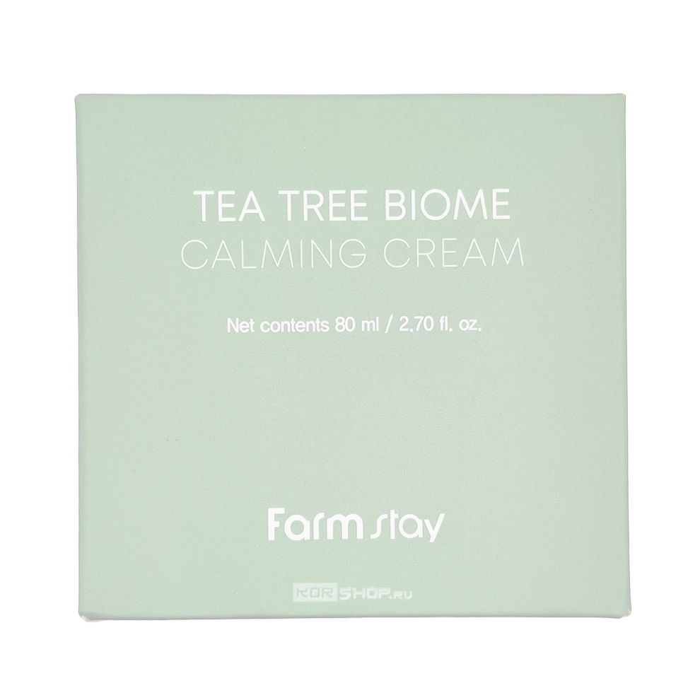 Успокаивающий крем для лица с экстрактом чайного дерева Tea Tree Biome Calming Cream FarmStay, Корея, 80 мл Успокаивающий крем для лица с экстрактом чайного дерева Tea Tree Biome Calming Cream FarmStay, Корея, 80 мл