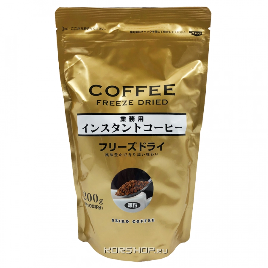 Растворимый кофе Freeze-dry Seiko Coffee, Япония, 200 г Растворимый кофе Freeze-dry Seiko Coffee, Япония, 200 г