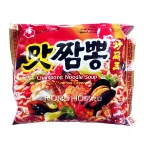 Лапша Чампонг со вкусом морепродуктов (острая) в пачке Nongshim, Корея, 130 г Лапша Чампонг со вкусом морепродуктов (острая) в пачке Nongshim, Корея, 130 г