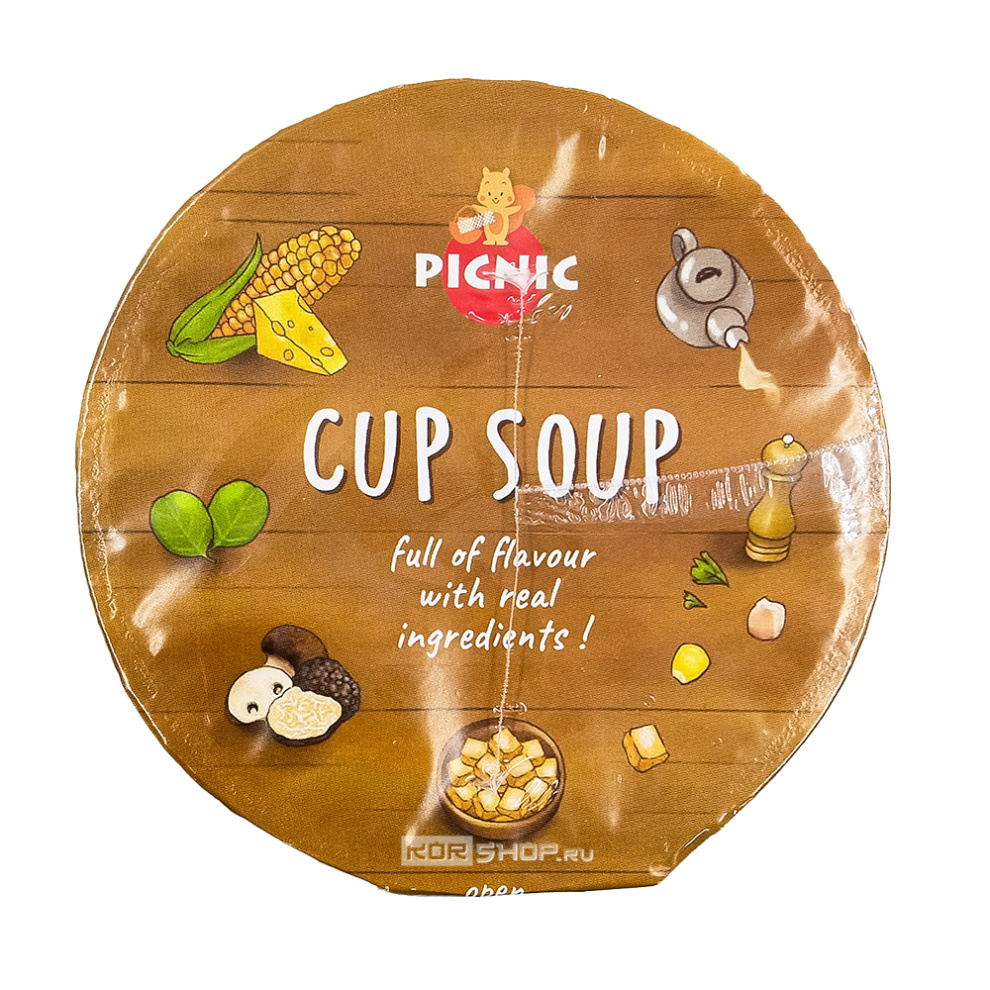 Суп б/п со вкусом сыра и кукурузы Cup Soup Picnic, Таиланд, 30 г