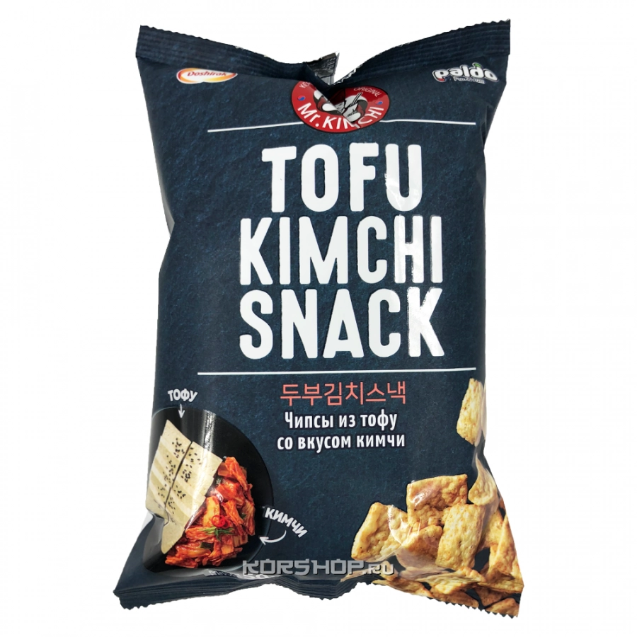 Чипсы из тофу со вкусом кимчи Doshirak, Корея, 50 г Чипсы из тофу со вкусом кимчи Doshirak, Корея, 50 г