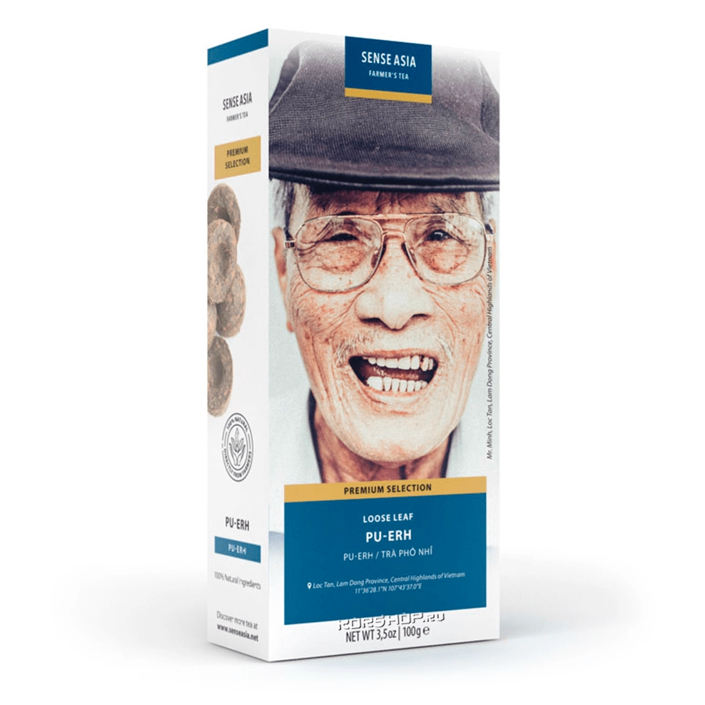 Черный чай Пуэр Farmer's Tea Sense Asia, Вьетнам, 100 г Черный чай Пуэр Farmer's Tea Sense Asia, Вьетнам, 100 г