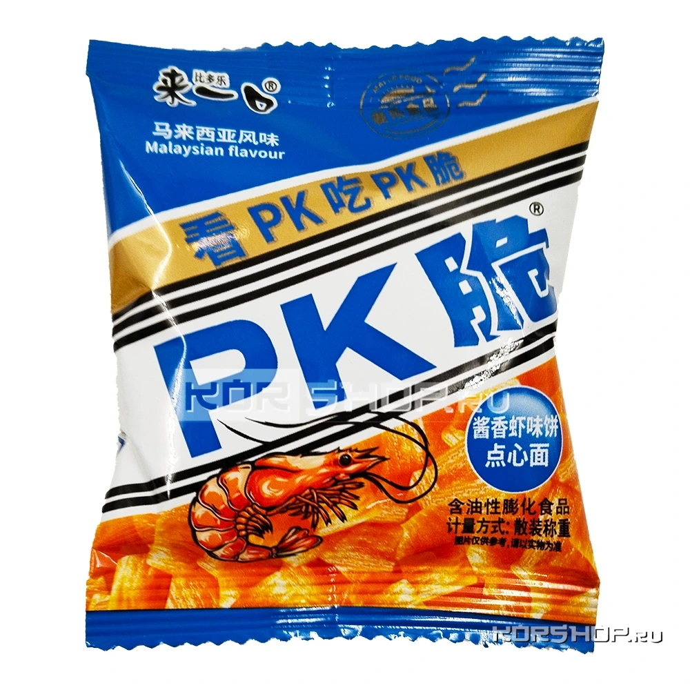 Снек со вкусом креветки Laiyikou, 15 г (1 саше)