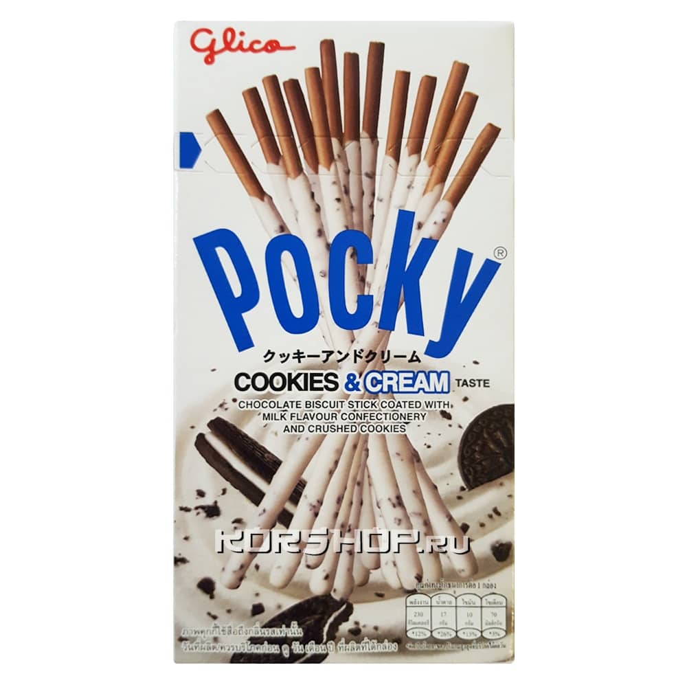 Соломка Glico Pocky со вкусом шоколадного печенья Oreo, Тайвань, 45 г,