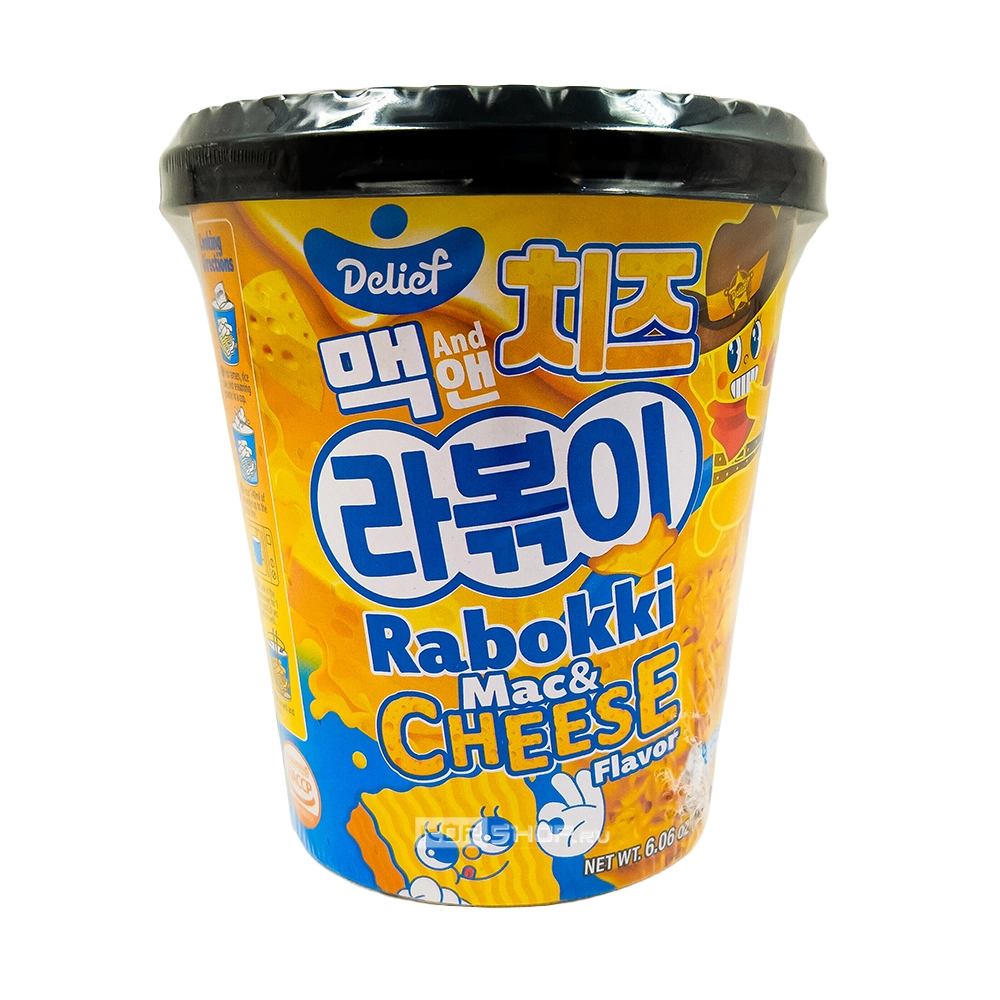 Рапокки со вкусом сырного соуса Mac &amp; Cheese Delief, Корея, 170 г