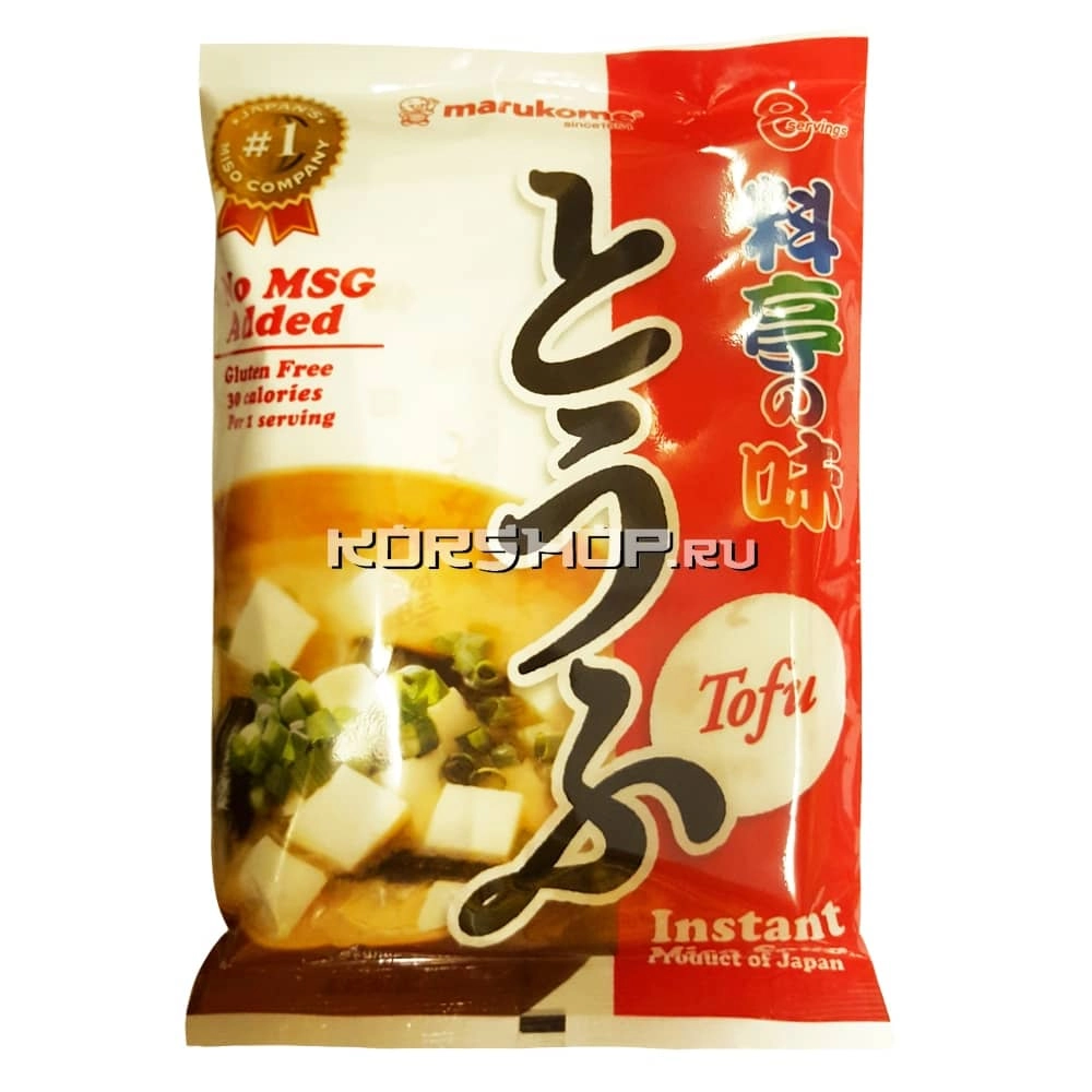 Суп-Мисо с тофу Marukome (8 порций), Япония, 153 г Суп-Мисо с тофу Marukome (8 порций), Япония, 153 г