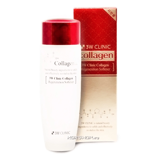 Тоник для лица Collagen Regeneration 3W Clinic, Корея, 150 мл