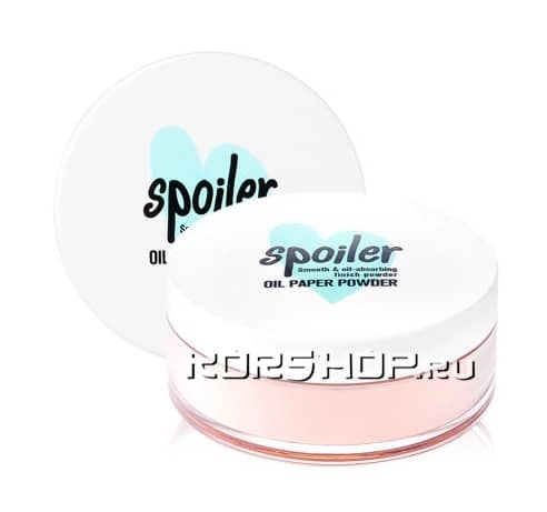 Матирующая рассыпчатая пудра Spoiler Oil Paper Powder Tony Moly 02, Корея, 7 г Матирующая рассыпчатая пудра Spoiler Oil Paper Powder Tony Moly 02, Корея, 7 г