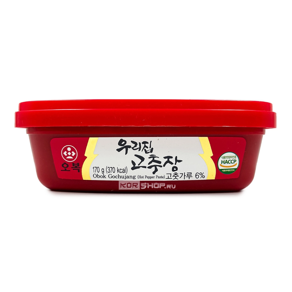 Острая перцовая паста Кочудян Обок/Obok, Корея, 170 г Острая перцовая паста Кочудян Обок/Obok, Корея, 170 г