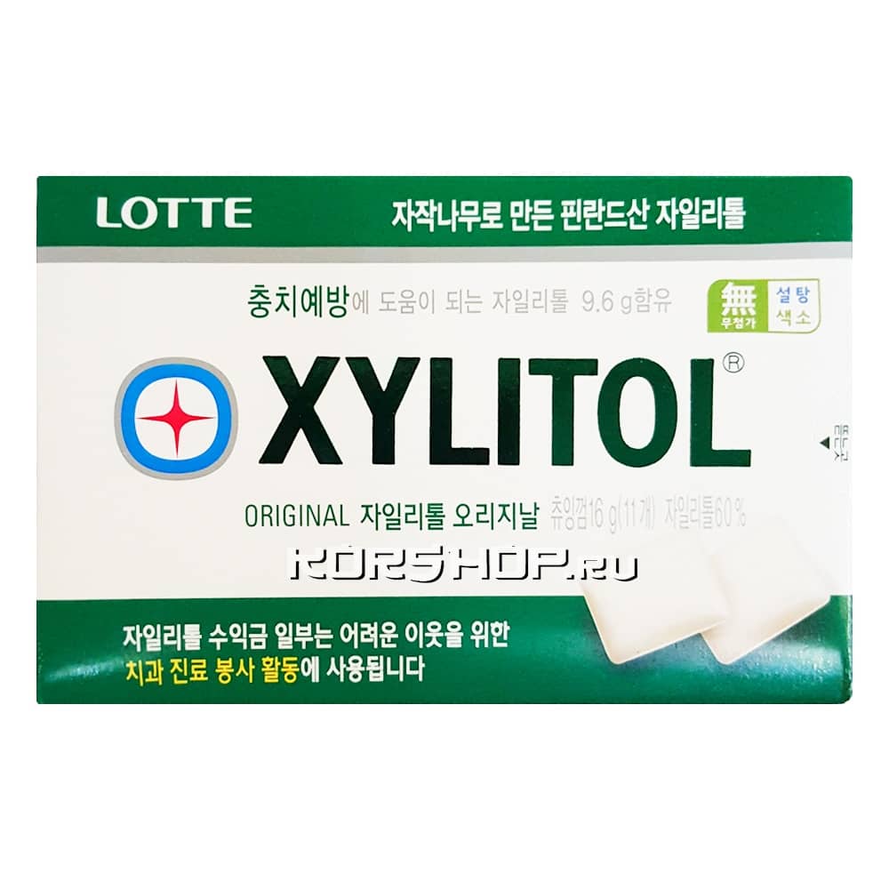 Жевательная резинка Xylitol 1000 Original Lotte, Корея, 16 г