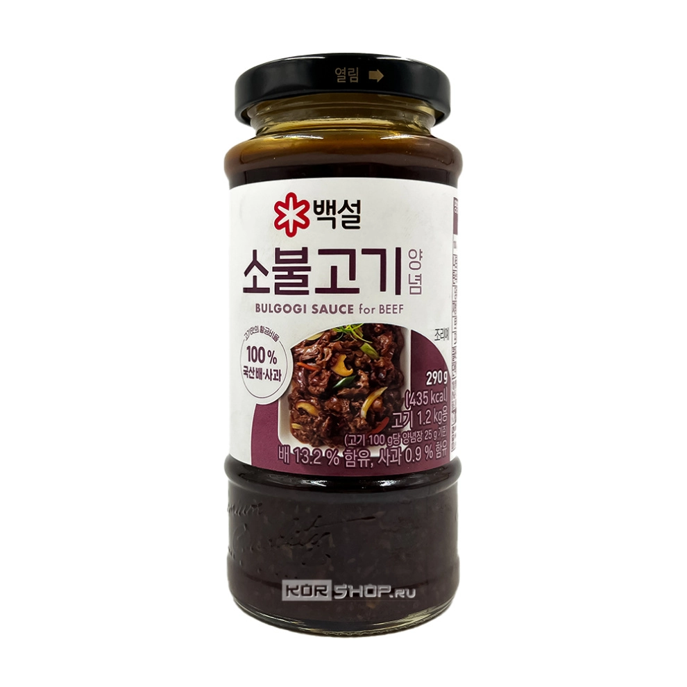 Корейский соус-маринад для говядины Пулькоги Beksul, Корея, 290 г