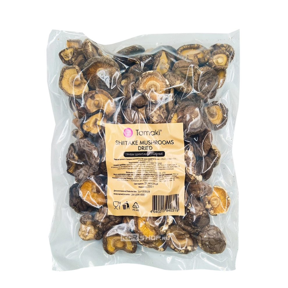 Грибы шиитаке сушеные Tamaki, 250 г Грибы шиитаке сушеные Tamaki, 250 г