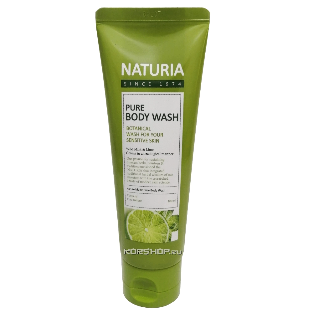 Гель для душа с ароматом мяты, эвкалипта и лайма Naturia, Корея, 100 мл Гель для душа с ароматом мяты, эвкалипта и лайма Naturia, Корея, 100 мл
