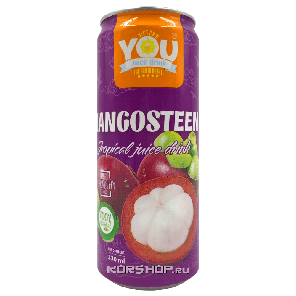 Напиток негазированный с соком мангустина You Vietnam, Вьетнам, 330 мл