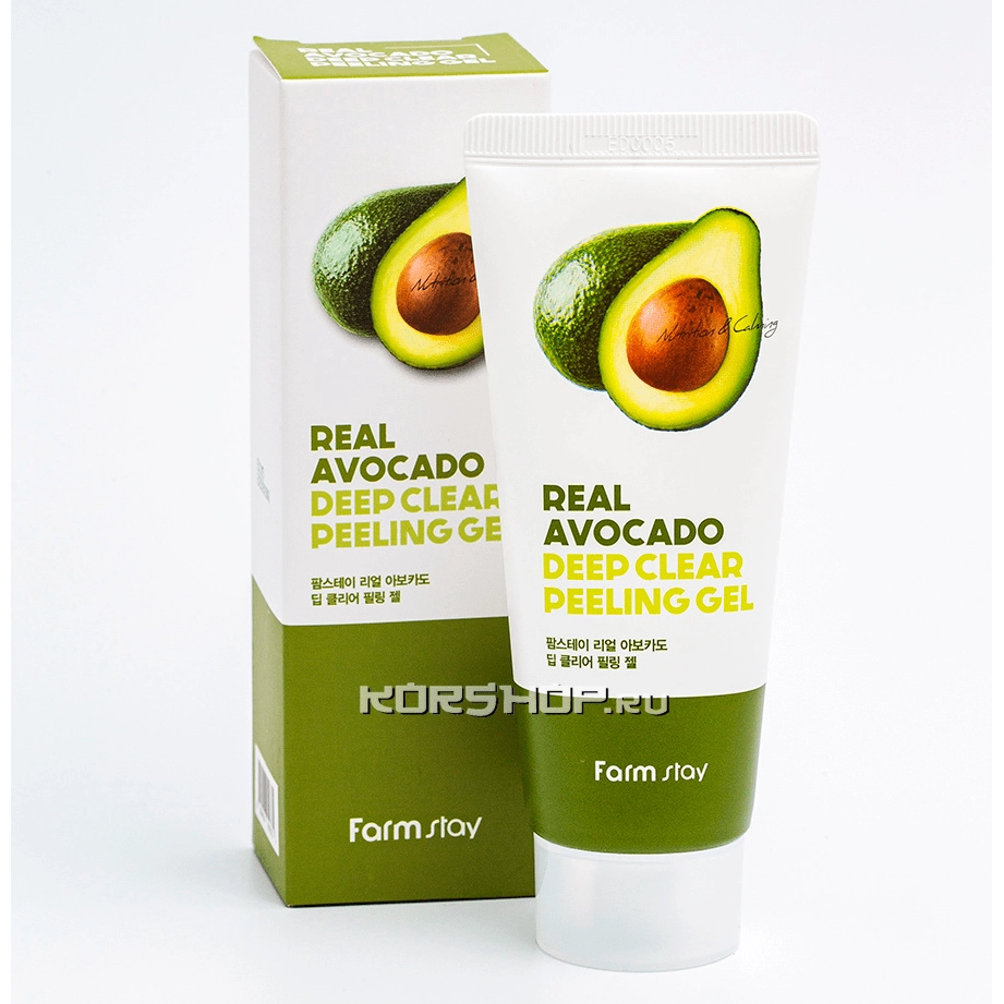 Пилинг гель с экстрактом авокадо Real Avocado Deep Clear Peeling Gel FarmStay, Корея, 100 мл Пилинг гель с экстрактом авокадо Real Avocado Deep Clear Peeling Gel FarmStay, Корея, 100 мл