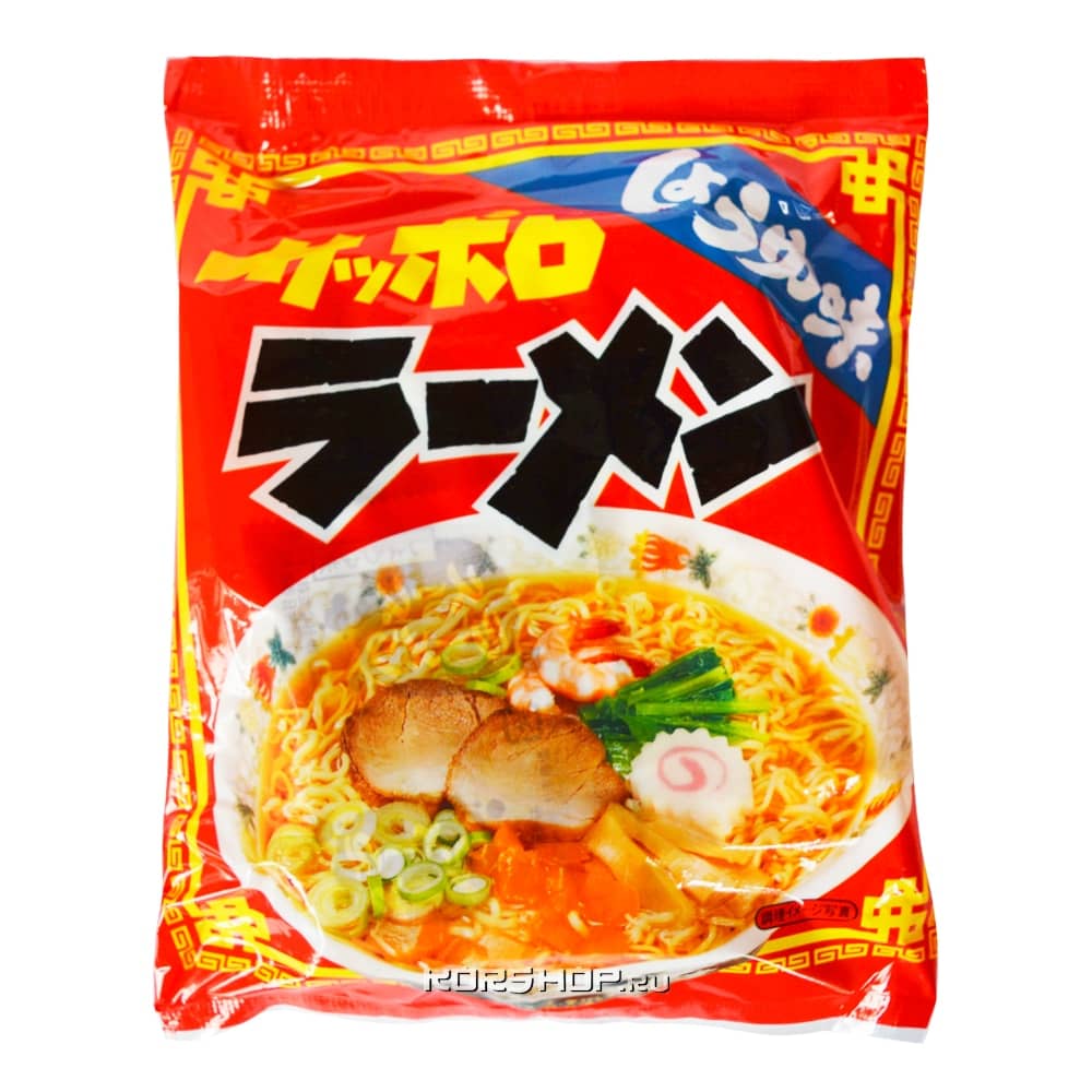 Лапша с бульоном из соевого соуса Саппоро Сой Рамен Sapporo Soy Ramen SUNAOSHI, Япония, 82 г.