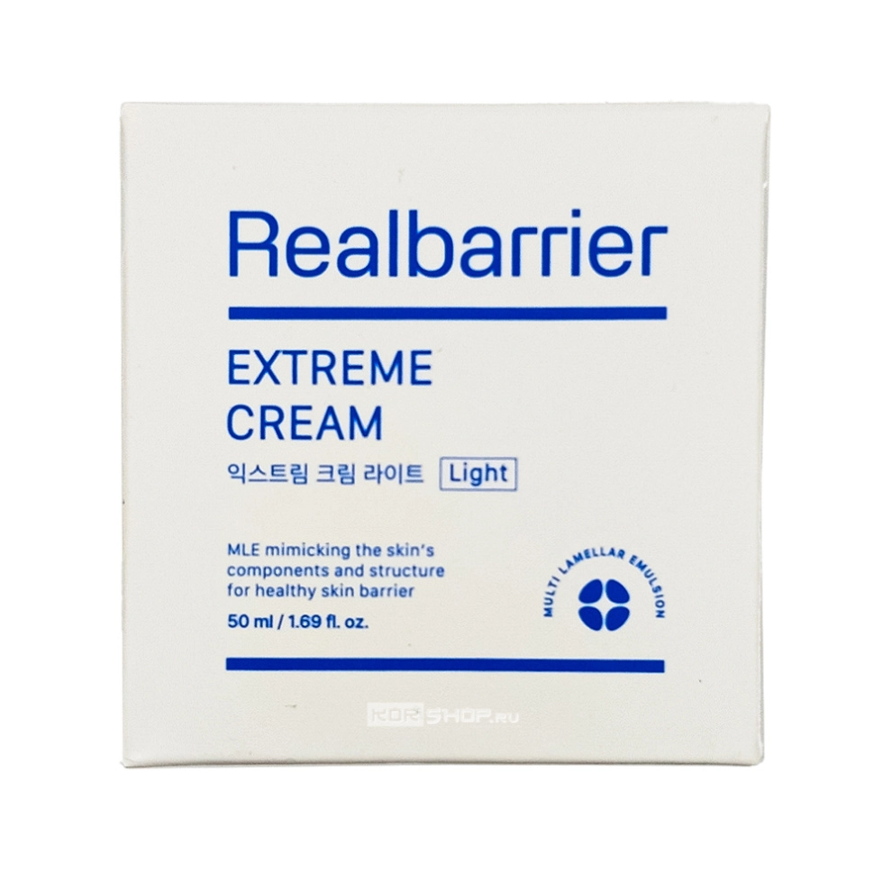 Легкий восстанавливающий ламеллярный крем для лица Extreme Cream Light Real Barrier, Корея, 50 мл