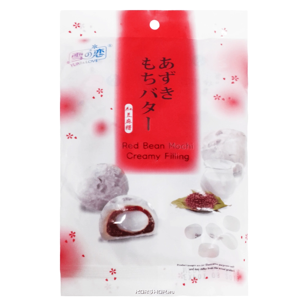 Дайфуку М Юки Адзуки с кремом Yuki Love, Тайвань, 120 г. Дайфуку М Юки Адзуки с кремом Yuki Love, Тайвань, 120 г.