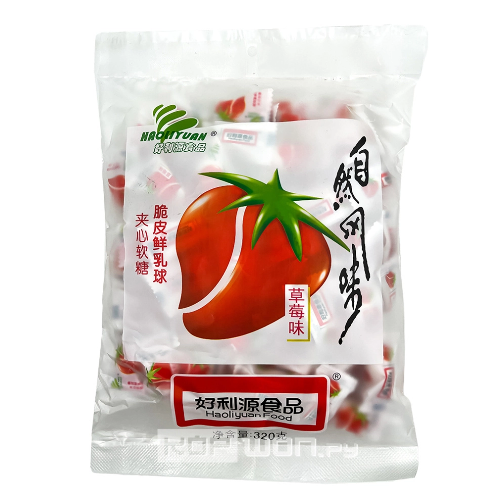 Жевательный мармелад со вкусом клубники Haoliyuan, Китай, 320 г Жевательный мармелад со вкусом клубники Haoliyuan, Китай, 320 г