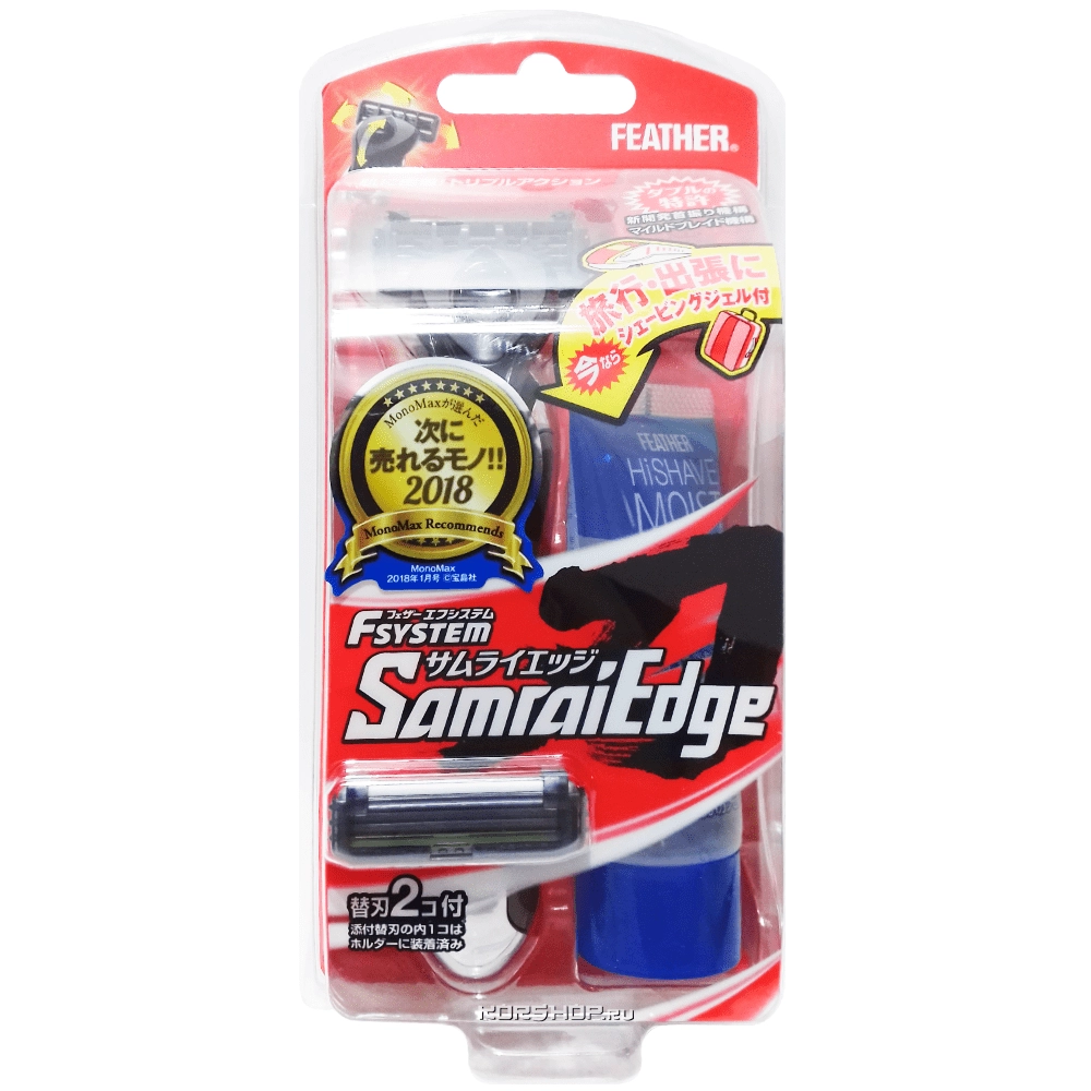 Бритвенный станок для мужчин F-System Samurai Edge Feather Бритвенный станок для мужчин F-System Samurai Edge Feather