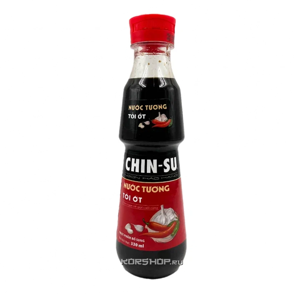 Соевый соус с перцем и чесноком Чин-су Chin Su, Вьетнам, 330 мл Соевый соус с перцем и чесноком Чин-су Chin Su, Вьетнам, 330 мл