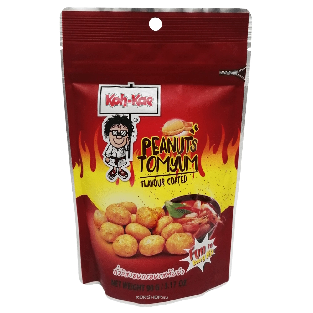 Жареный арахис в панировке со Том Ям Koh Kae, Таиланд, 90 г Жареный арахис в панировке со Том Ям Koh Kae, Таиланд, 90 г