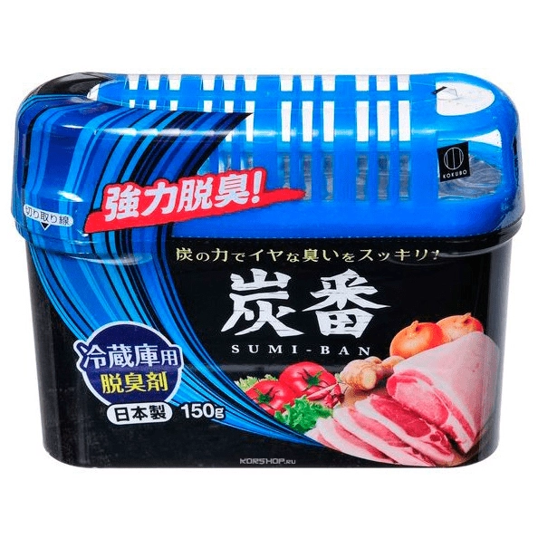 Поглотитель неприятных запахов для общего отделения холодильника с древесным углем Kokubo, 150 г Поглотитель неприятных запахов для общего отделения холодильника с древесным углем Kokubo, 150 г