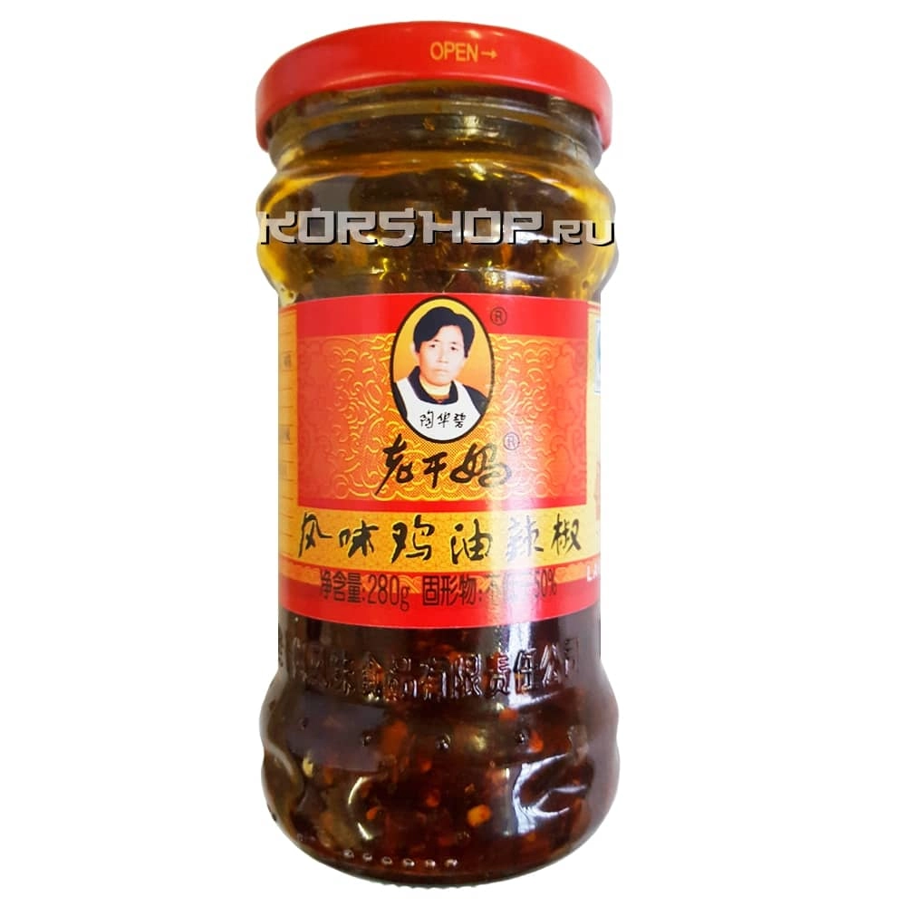 Соевая приправа с чили и курицей "Фей Вей До чи" Laoganma, Китай, 280 г Соевая приправа с чили и курицей "Фей Вей До чи" Laoganma, Китай, 280 г